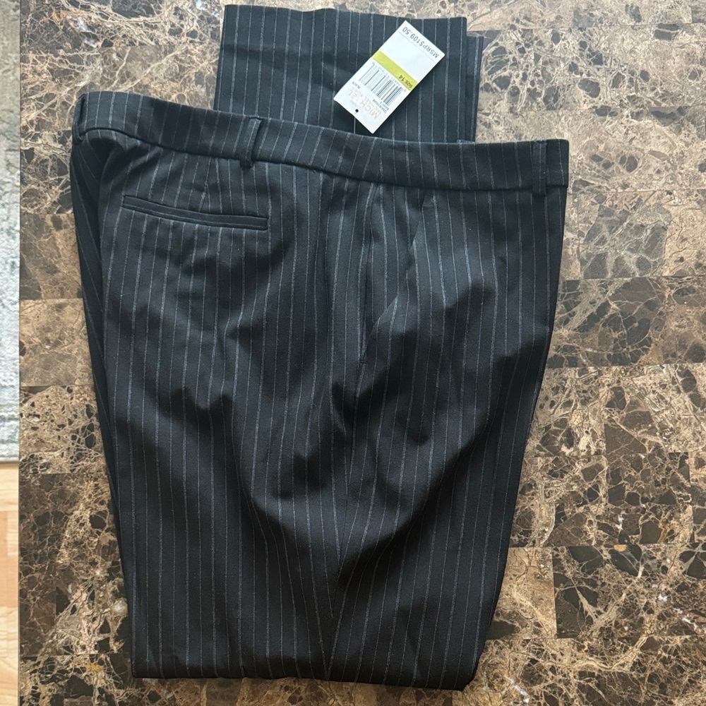 Michael Kors Charcoal Pinstripe Trousers